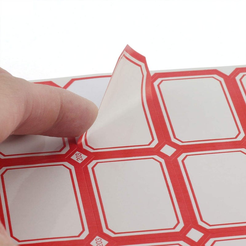 PZRT 12 Sheet / 288pcs Self-Adhesive Label Stickers for Office Supply Laboratory Label Product Classification Stationery Stickers Price Tag Post Writable Blank Sticker 3.9x2.5cm - Image 4